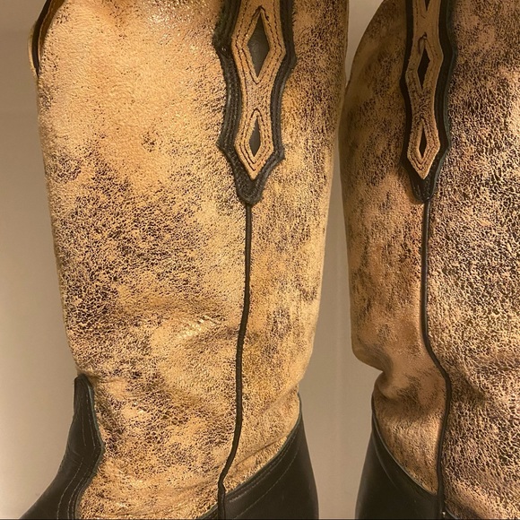 Vintage Cowboy Boots New Soles - Picture 3 of 5